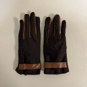 Sheepskin Brown Gloves Women's L Echo Touch Screen Two Tone Driving Winter Warm
